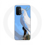 Coque pour Oppo A74 5G Cacato&egrave;s Perroquets blanc Oiseaux balta
