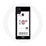 Coque Samsung Galaxy A21S Billet d'avion tokyo