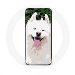 Coque pour Samsung Galaxy S6 Samoy&egrave;de Blanc Race de chiens