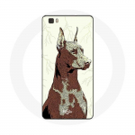 Coque pour Huawei P8 Doberman Race de chiens