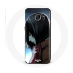 Coque pour Samsung Galaxy S6 Edge Mikasa Ackerman Attaque des Titans Manga Anime