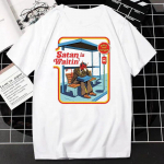 &bdquo;Grim Evil&ldquo; animacinių filmų serijos mar&scaron;kinėliai &bdquo;Death Hell&ldquo; hiphopo stiliaus vir&scaron;utiniai moteri&scaron;ki unisex baisūs grafiniai mar&scaron;kinėliai &bdquo;Unisex Casual Camisetas&ldquo; 4XL