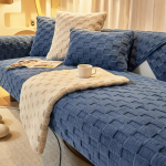 Sofos pagalvėlė Paprasta žieminė neslystanti zom&scaron;inė pagalvėlė Universali atlo&scaron;o rank&scaron;luostis žieminis pliu&scaron;inis sofos užvalkalas 70*70cm