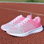 Moteri&scaron;ki vyri&scaron;ki madingi lengvi, kvėpuojantys sportiniai sportbačiai, batai, moteri&scaron;ki sportiniai batai 35 pilka spalva/rožinė