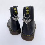 Gotikinės kardo liepsnos gyvatės Pentagramos Martens metalinės batų sagtys Punk Diy Nuimamos apskritos sagties gyvūnų pakabukų batų priedai as the picture