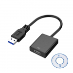 Su USB 3.0 prie HDMI suderinamas adapteris kompiuterio komponentams Keli monitoriai 1080P Suderinamas su Windows XP/7/8/10/11