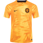 Nike Nyderlandai 2022/23 Stadiono namų Dri-FIT futbolo mar&scaron;kinėliai Lazeriniai oranžiniai/juodi Vyri&scaron;ki Streetwear DN0694-845 M