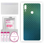 apgo Protective Skin Sticker for the back compatible with Lenovo K5 Pro, Wrap Film, Foil, Vinyl - Pattern Carbon Chameleon CAKA1