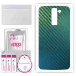 apgo Protective Skin Sticker for the back compatible with LG K10, Wrap Film, Foil, Vinyl - Pattern Carbon Chameleon CAKA1