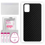 apgo Protective Skin Sticker for the back compatible with TCL A3X, Wrap Film, Foil, Vinyl - Pattern Carbon Black