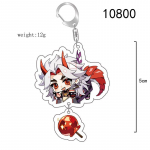 Mielas Genshin Impact akrilo raktų pakabukas Yoimiya Kazuha Kamisato Ayaka Rosaria figūrėlių pakabukas raktų pakabuko ornamentas