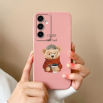 Telefono dėklo dangteliai, skirti Samsung Galaxy S24 Ultra F15 S24+ A55 A15 M15 Cute Bear Animacinio modelio smūgiams atsparus silikoninis mink&scaron;tas auk&scaron;tos kokybės buferis, skirtas Samsung Samsung Galaxy M15