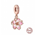 Gėlių pakabukai Fit Apyrankės Saulėgrąžų 925 Sidabrinė Tulpė Sakura Daisy Rose Gėlės Karoliukai &bdquo;Pasidaryk pats&ldquo; papuo&scaron;alų kūrimas PJT862