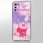 Animacinis mielas kiaulytės telefono dėklas, skirtas Samsung Galaxy A12 A02S A22 A32 A52 A72 A71 A51 A41 A31 A21 A11 A50 A70 A10S A20S juodas dangtelis Samsung A02