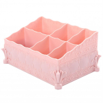 Kosmetikos laikymo dėžutė Didelio patvarumo ABS kelių tinklelių makiažo &scaron;epetėlių talpyklės ra&scaron;iklio krep&scaron;elis staliniams kompiuteriams skirtų reikmenų laikymo dėžutė