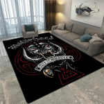 M-Motorhead Grupės Spausdintas Kilimas Svetainei Miegamajam Madingas ir Gražus Neslystantis Kilimas Fotografijos Rekvizitai Gimtadienio Dovana 230cm by 160cm