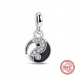 100% 925 sidabro ME Mini pakabukas, dvigubos jungties formavimo karoliukai &bdquo;pasidaryk pats&ldquo;!