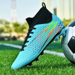 Futbolo batai Vyrams Futbolo batai Vaikams Futbolo bateliai Moterims Profesionalūs futbolo bateliai Neslystantys Chaussure Football FG Lauko futbolo batai 36 mėlyna