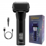 Hatteker 5 peilių skustuvas vyrams, profesionalūs skutimosi peiliukai, &scaron;varūs skutimosi folijos skustuvas, atsparus vandeniui &scaron;lapiam ir sausam bevieliui juoda