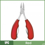 Profesionalios nagų kirpimo ma&scaron;inėlės, įaugusių nagų kirpimo įrankis, storų nagų negyvos odos ne&scaron;varumų &scaron;alinimo įrankis, itin a&scaron;trūs, lenkti peiliukai nagų įrankiai raudona