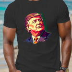 Vyri&scaron;ka mada Trumpas Donaldas Trumpas &Scaron;alininkas 3D spausdinimo mar&scaron;kinėliai Mada O formos i&scaron;kirptė Trumpomis rankovėmis Kasdieniai vyri&scaron;ki mar&scaron;kinėliai S