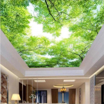 Lubų tapetai 3D sieniniai paveikslai Sky Tree Zenith Svetainės miegamojo vie&scaron;bučio tapetai Namų dekoro 3D tapetai 400 cm(W) x 280 cm(H)