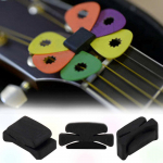 &bdquo;Wedgie&ldquo; bosinės gitaros galvutės laikiklis Guminiai pakabos gitaros krautuvai juoda