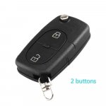 Flip Fob automobilio nuotolinio rakto korpuso dėklas, skirtas Volkswagen VW Passat Jetta Golf Beetle 2/3/4 mygtukai, tinka CR1616 akumuliatoriaus laikikliui 2