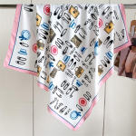 90 cm Kelioninis kremas nuo saulės Universalus didelis kvadratinis skara skara Galvos skara kaklo apsauga &Scaron;aliko puo&scaron;mena visiems sezonams 90*90cm