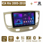 Android automobilinis radijas, skirtas KIA Rio 2005-2010 Multimedijos grotuvo galvos blokas Stereo GPS navigacija BT WIFI 1+16GB 1+16GB juoda