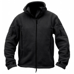 Vyri&scaron;ka &scaron;ilta kareivi&scaron;ka striukė lauke su Tactical Fleece Thermal Polar vir&scaron;utiniais drabužiais ir gobtuvu žygiams