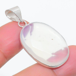 Natural Milky Opal Gemstone 925 Sterling Silver Jewelry Pendant 1.58 v6t28