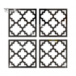 4 vnt./rinkinys Geometrinis veidrodinis sieninis lipdukas Nuimamas lipnus namų biuras Svetainė Miegamojo Virtuvės Spintelės Tu&scaron;čiaviduris dekoratyvinis lipdukas 15x15cm sidabras