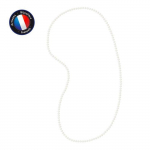 Sautoir - Perlinea - Perle de Culture d'Eau Douce AAA+ - Semi-Ronde 5-6 mm - Blanc Naturel - 80 cm