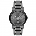Burberry BU9902 The City Metalinės spalvos ciferblatas Plieninis vyri&scaron;kas laikrodis
