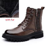 Madingi vyri&scaron;ki ankle boots Ruduo Žiema Vyri&scaron;ki Lauko Vintažiniai pliu&scaron;iniai sniego batai Darbiniai Jaučio sausgyslės padas vyri&scaron;ki žiemos batai Zapatillas Vyri&scaron;ki 7