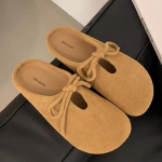 Madingi lankeliai Moterims Plok&scaron;ti Mulai Batai &Scaron;lepetės Rudens mada Laisvalaikio batai Moteri&scaron;ki 2024 m. tendencijos vaik&scaron;čiojimo batai Sandalai Jauki suknelė Mujer Zapatos 35 chaki