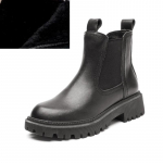 BRANGDY 2024 Women's Chelsea Boots pu Leather New Autumn Winter Fashion Women's Ankle Boots Retro Marton Boots Ladies WHSLE MTO 35 juoda