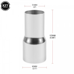 51-67mm Universalus Automobilio Nerūdijančio Plieno Standartinis I&scaron;metimo Reduktorius Jungiamasis Vamzdis 76mm 63mm 60mm iki 63mm 57mm 52mm 50mm