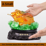 Feng&scaron;ui Spalvinga Auksinė Rupūžė Ornamentas Pritraukia Turtą Besisukanti Trigalvė Rupūžė Glazūruotas Nefritas Svetainės Dekoracija Atidarymo Dovana