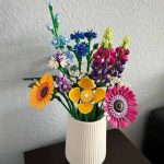 Amžina gėlė Romanti&scaron;kos rožės Laukinių gėlių puok&scaron;tė plytų kaladėlės Dirbtinės gėlės Konstruktoriaus kaladėlės Žaislai Vaikams Dovanų statybinis blokelis