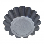 Kiau&scaron;inių pyragaičių formelės, nelipnios tartaletės formelės apvalios mini keksiukų skardos keksiukų pyragų formos chrizantemos formos pyragų forma juoda