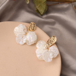 Bohemian Lady's Tide Flower Eleganti&scaron;kas temperamento pakabukas ilgas temperamentas super fėjos auskarai balta