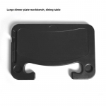 Sulankstomas automobilinės kėdutės valgomojo padėklas su gėrimu ir telefono laikikliu Large 42*28cm; Single pack juoda