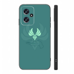 Genshin Impact Logo juodas silikoninis telefono dėklas, skirtas Xiaomi POCO X3 X4 NFC F3 F4 GT F5 M3 M4 M6 X5 X6 Pro 5G C55 C65 M5 POCO X4 Pro 5G