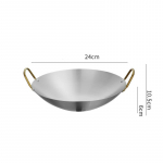 Nerūdijančio plieno jūros gėrybių ryžių puodas Namų ruo&scaron;imas Paeljos keptuvėje Užkandžių lėk&scaron;tės Virtuvės reikmenys Puodai Sausi puodai su rankena virtuvei