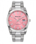 Mathey-Tissot Mathy Sunray Limited Edition Nerūdijančio Plieno Rožinės Spalvos Ciferblatas Kvarcinis H451PK Vyri&scaron;kas Laikrodis rožinė