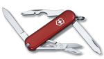 VICTORINOX Rambler &Scaron;veicari&scaron;kas armijos peilis Daugiafunkcinis peilis Kempingui Lauke Magnetinis kryžminis atsuktuvas su žirklėmis Pagamintas &Scaron;veicarijoje su 10 funkcijų raudona