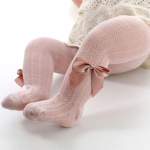 Pavasario/vasaros tinklinės kojinės su kaspinėliu mergaitėms - plonos princesės stiliaus leginsai 18/20 (3-12 months)