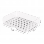 Failų tvarkyklė A4 failų laikymo dėklas Madingi popieriai Stalinis tvarkytuvas Sukraunamas failų stovas Skaidrus knygų lentynos žurnalas